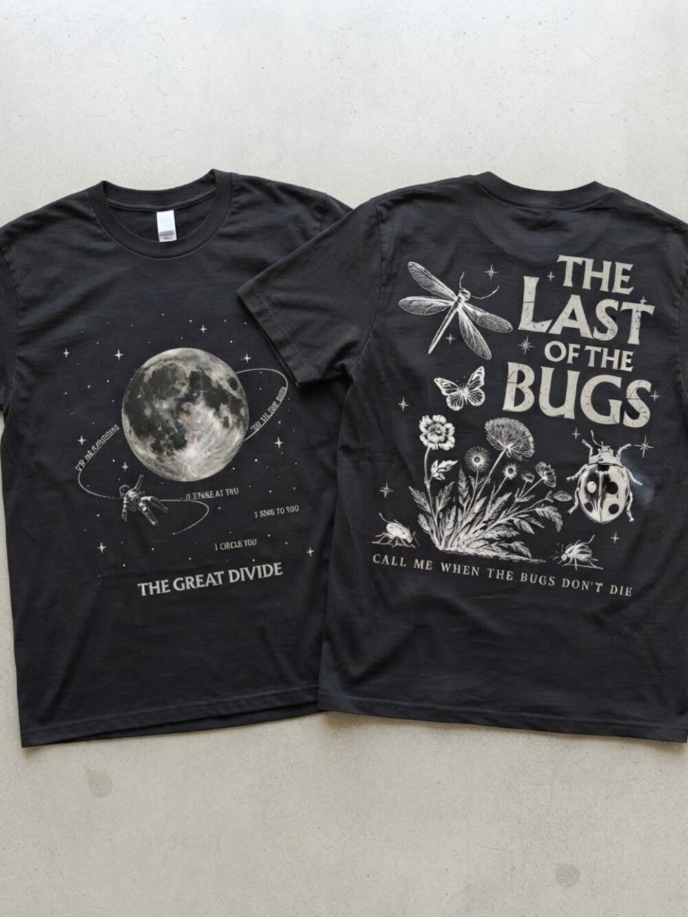 Vintage Orbiter Inspired The Great Divide Tour Fan Double Sided T-Shirt